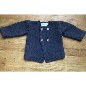 Elegant Baby Size 12M Grey Cardigan Sweater